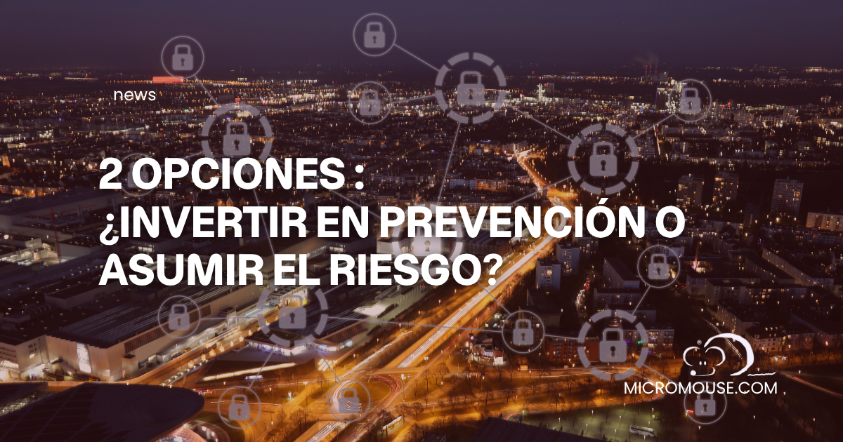 CIBERSEGURIDAD: ¿Invertir en prevención o asumir el riesgo?